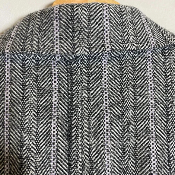 Banana Republic Wool Tweed Blazer Jacket Women's Size 8 Gray Career Formal - Picture 11 of 13